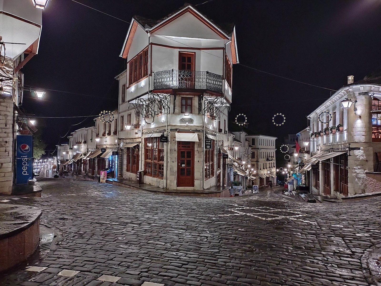 Gjirokastër Old Bazaar, cobblestone streets and traditional Ottoman architecture