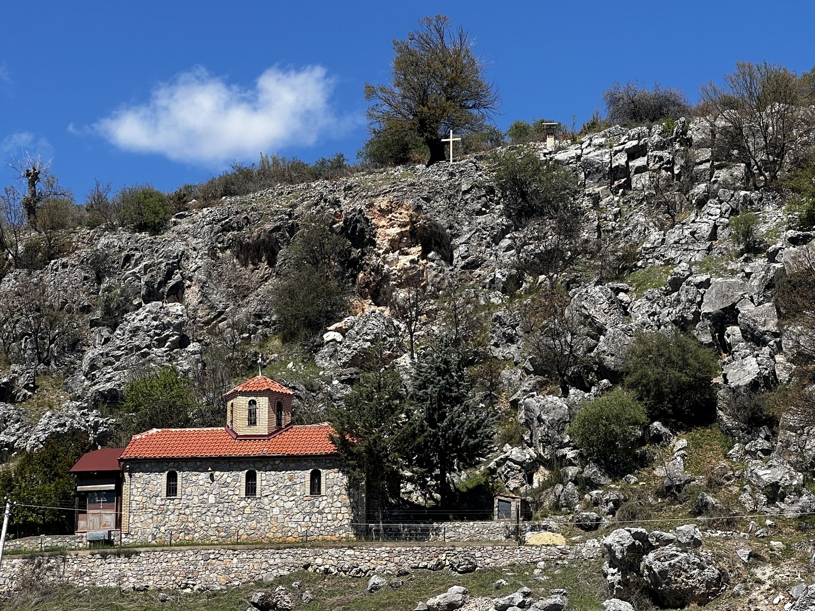 Church of St. Thanas (Shën Thanas) in the Pogradec region, Albania