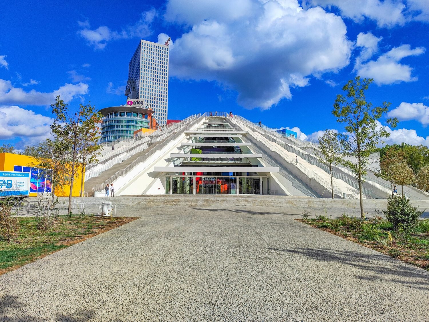 The Pyramid of Tirana after its 2023 renovation