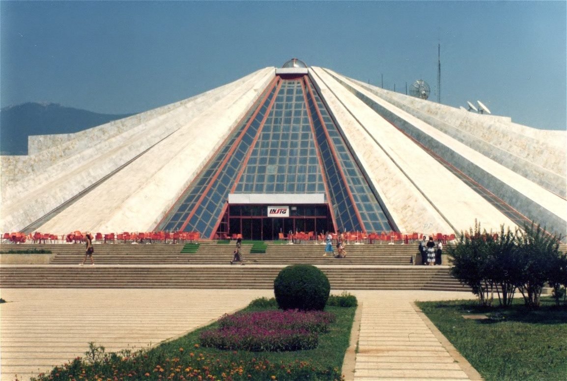 The Pyramid of Tirana in 1996